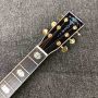 Custom All Abalone Binding Ebony Fingerboard D Shape Acoustic Guitar