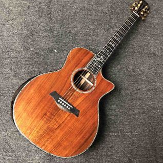 Custom AAAAA Solid KOA Wood PS14 Acoustic Guitar Coco Back Side Ebony Fingerboard