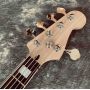 Custom Solid Ashwood 5 Strings Electric Bass Guitar in Natural