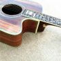Cutaway All Koa Wood Top D Type 45K Acoustic Guitar with Abalone Inlays Ebony Fingerboard