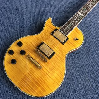 Custom Flamed Maple Top 3 Pickups Left Handed Electric Guitar