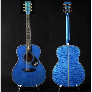Custom Solid Spruce 41 Inch D Style Acoustic Guitar Abalone Ebony Fingerboard Water Ripple Maple Acoustic Electric Guitar