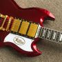 Custom SG Electric Guitar with Metal Red Color 