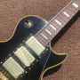 Custom Yellow Binding Gold Hardware Bigsby Tremolo LP Electric Guitar