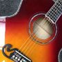 Custom J200 Flamed Maple Back Side Abalone Binding 550A Electronic Acoustic Guitar in Sunburst