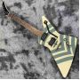 Custom Grand Explorer Electric Guitar Jason Hook Sherman Guitar Alternate Finish Black with Military Green, Very Rare
