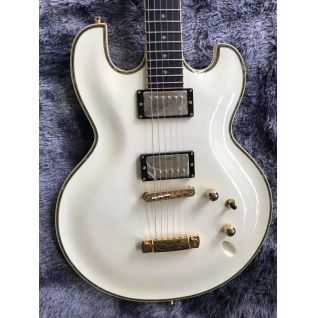 D-B-Z ES336 Milk White Electric Guitar Original Accessory Ultra-thin Body