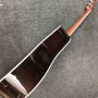 Custom Grand J45AA Solid Wood Acoustic Guitar White Binding in Natural Color 
