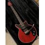 Custom Brian May Clear Red Color Electric Guitar 24 Frets 3 Burns Tri-Sonic pickups Import Bridge