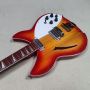 Custom 360/12 Strings Maple Electric Guitar in Sunset Yellow Color