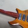 Custom Wood Painting Yellow Body Rick Style Electric Guitar 325 Type