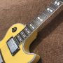 Custom Grand Electric Guitar with Double Tremolo Bridge in Yellow Color