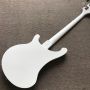 Custom Rick 4 Stings Electric Guitar Bass in White Color Accept Bass OEM
