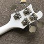 Custom Rick 4 Stings Electric Guitar Bass in White Color Accept Bass OEM