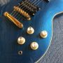 Custom Grand Electric Guitar in Metal Blue Color Accept Guitar Bass Amp Pedal OEM