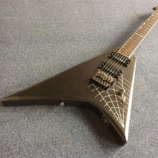 Custom Irregular Body Shape Spider Web Pattern Electric Guitar Active Pickup