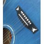 Custom Grand Hummingbird Vipe Blue Acoustic Guitar Ebony Fingerboard