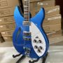 Custom Semi Hollow Body Ricken 330 Version Electric Guitar in Blue Color