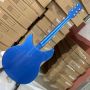 Custom Semi Hollow Body Ricken 330 Version Electric Guitar in Blue Color