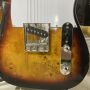 Custom Tel Electric Guitar Maple Top in Vintage Sunburst Color with Chrome Hardware