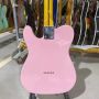Custom Grand Tele Electric Guitar with Maple Fingerboard in Pink Color and Chrome Hardware