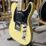Custom Te Electric Guitar Cream Yellow Color Maple Fingerboard Chrome Hardware White Pickguard