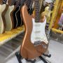 Custom Metallic Orange Body Rosewood Fingerboard Chrome Hardware ST Electric Guitar