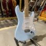 Custom ST Electric Guitar in Sky Blue Color Maple Fingerboard White Pickguard Chrome Hardware