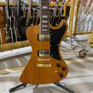 Custom ES Style Electric Guitar in Nature Color with Rosewood Fingerboard Mahogany Body Gold Hardware 