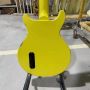 Custom Grand Studio LP SG Electric Guitar in Yellow Color with Single P90 Pickup