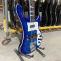 Custom Ricken 4003 Electric Bass in Transparent Blue Color