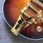 Custom Grand Upgrade Tune-o-Matic Bridge F Hole Flamed Maple Top Rosewood Fingerboard Electric Guitar