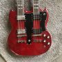 Custom 12 Strings +6 Strings Double Head SG Electric Guitar in Red Color