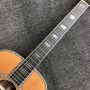 Custom 40 Inch Solid Cedar Top OM Body Cutaway Pearl Inlays Ebony Fingerboard Rosewood Back Sides Acoustic Guitar