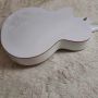 Custom Hollow Body white Jazz Gret Electric Guitar in White Color