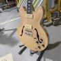 Custom es335 Semi Hollow Body Jazz Electric Guitar Original Wood Color P90 Pickups Chrome Hardware