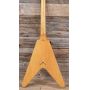 Custom Grand Flying V Heritage Natural Korinal 1983 Electric Guitar with White Pickguard and Little Pin ABR 1 Bridge (String Thru Body) Gold Hardware
