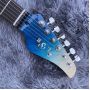 2022 Custom Grand Hr Su Flamed Top Electric Guitar in Blue Color