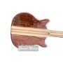 Custom Alembic Stanley Clake Brown Ash 4 Strings Electric Bass Guitar Neck Through Body 5PCS Neck Gold Hardware Abalone Inlay