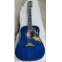 Custom Grand 12 Strings Acoustic Guitar AAAAA 12-Strings All Solid Wood Doves in Flight Viper Blue Acoustic 12 Folk Guitar