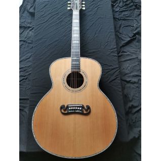 Custom AAAA All Solid Cedar Rosewood Guitar 43 Inch Folk Guitar Custom Design Jumbo Acoustic Electric Guitar with Ebonywood Fretboard and Bridge