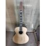 Custom AAAAA All Solid Wood 43 Inch Jumbo Folk Acoustic Guitar in Blue Finishing with Solid FlameD Maple Wood Back and Side