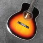 Custom 40 Inch AAAAA Solid Cocobolo Back Side Ebony Fingerboard 45mm Nut Acoustic Guitar in Sunburst Color OM45 OM42 Guitar