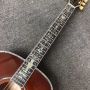 Custom 43 Inch J200 Jumbo Acoustic Guitar with Abalone Binding Vintage Tuner in Tobacco Color