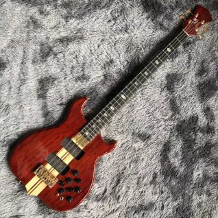 Custom Grand Alembic Style MKD Mark King Deluxe Custom 4 Strings Neck Through Body Walnut Wood Guitar Bass Pickup is Optional