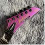 Custom Color Stripes Jack V Special Irregular Shape Rr Electric Guitar with Ebony Fingerboard Active Pickup