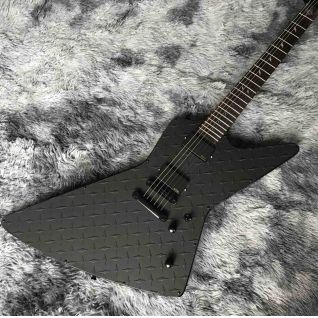 Custom JH2 Signature James Hetfield Model Metallica ES P Explorer in Black Electric Guitar with Aluminium Material