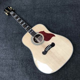 Custom round body songwriter studio deluxe acoustic guitar non-cutaway songwriter deluxe electric acoustic guitar