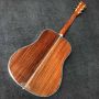 Custom Round Body 41 Inch Solid KOA Wood Abalone Binding Life Tree Inlay Umbrella Logo Acoustic Guitar 45mm Nut Width