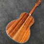 Custom Round Body 39 Inch OOO Solid KOA Wood Abalone Binding Life Tree Inlay Umbrella Logo Acoustic Guitar 45mm Nut Width